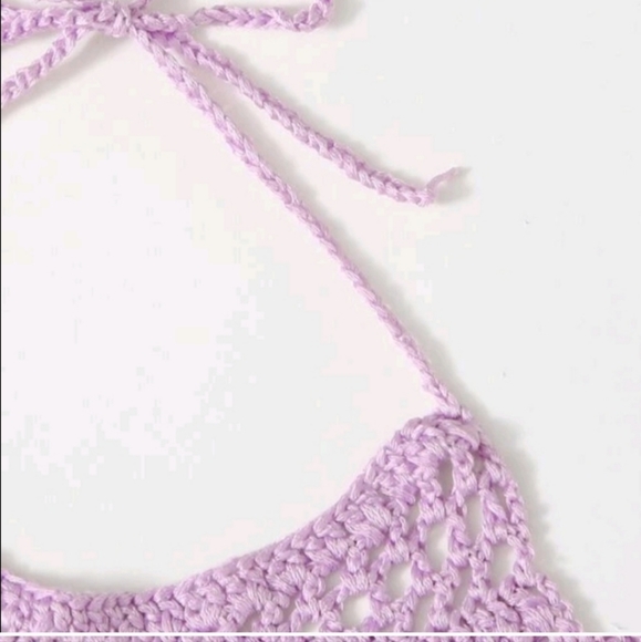 Bohemian Lavender Bralette or Crop top. - Picture 4 of 6